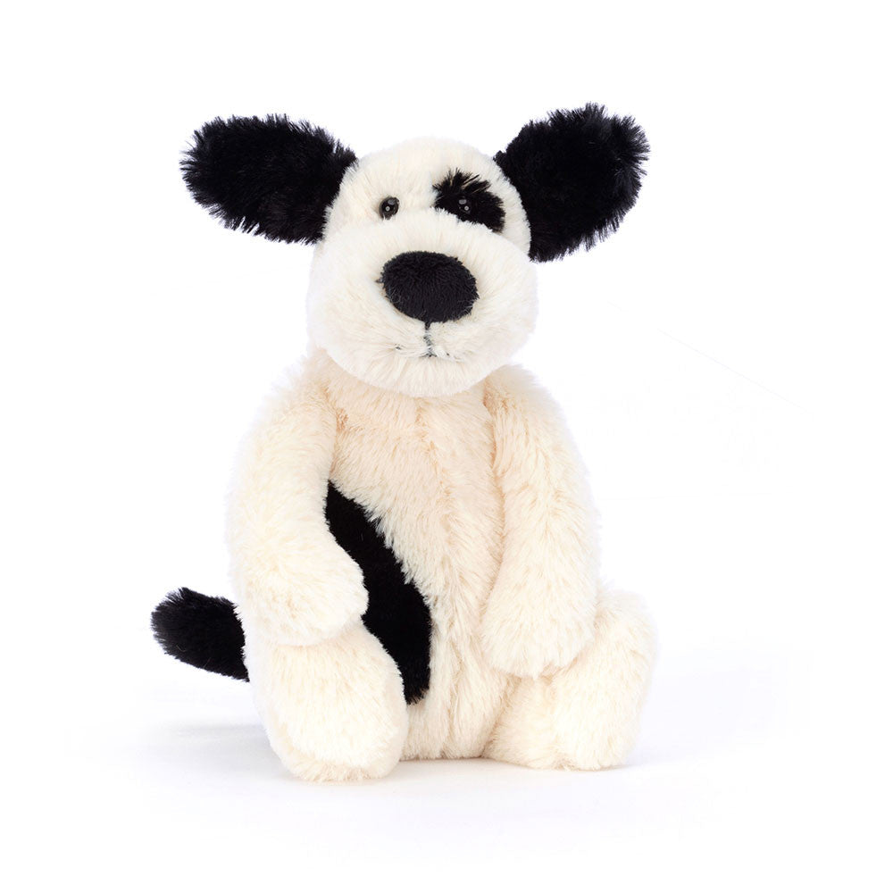 Jellycat Bashful Black & Cream Puppy Little