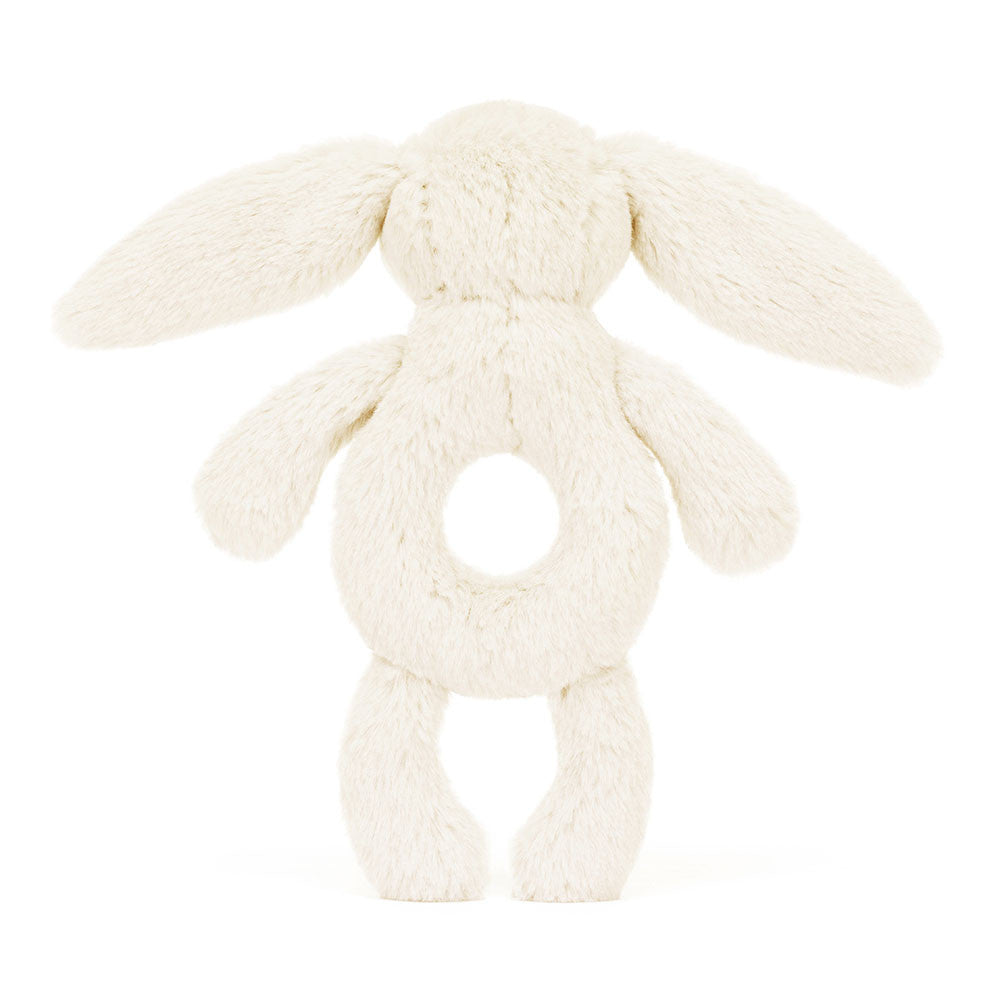 Bashful Cream Bunny Ring Rattle by Jellycat