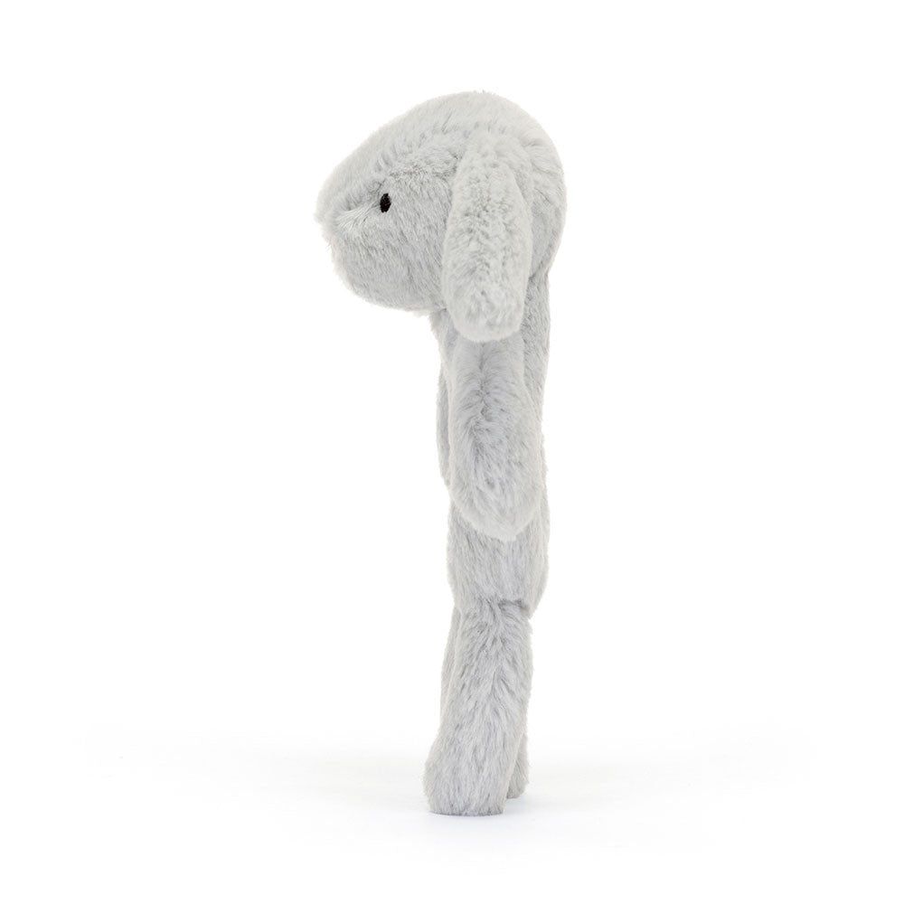 Bashful Silver Bunny Ring Rattle by Jellycat