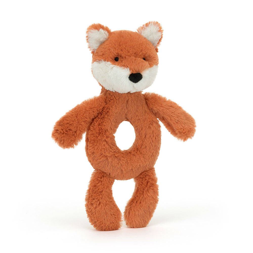 Bashful Fox Cub Ring Rattle by Jellycat