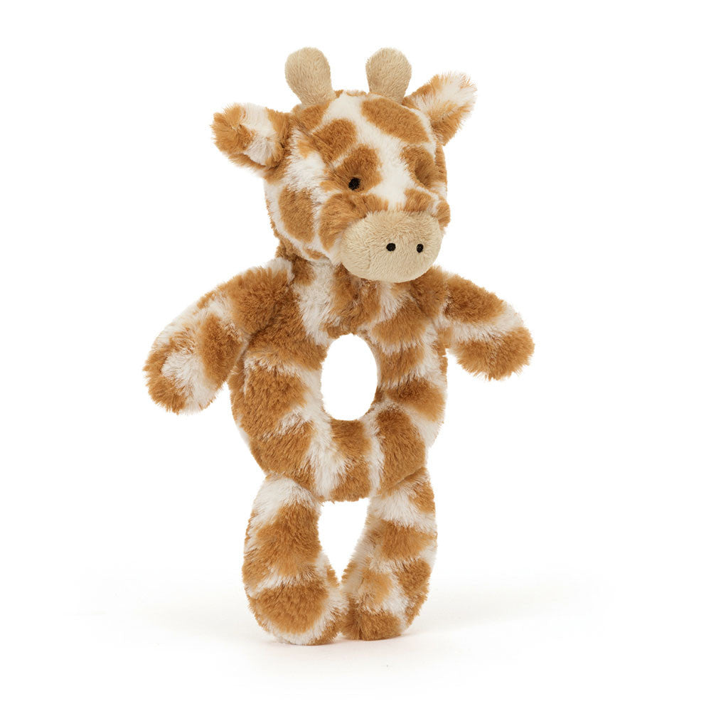 Bashful Giraffe Ring Rattle by Jellycat