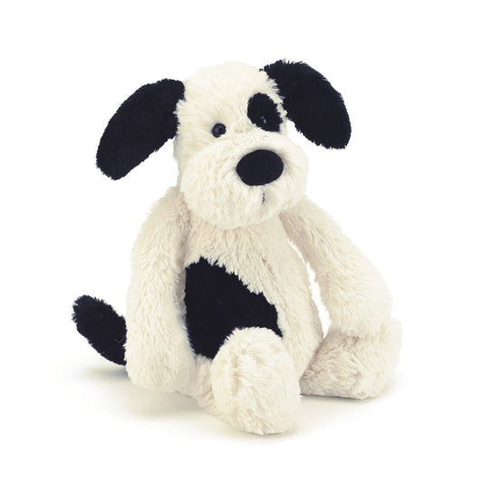 bashful black & cream puppy medium 31cm