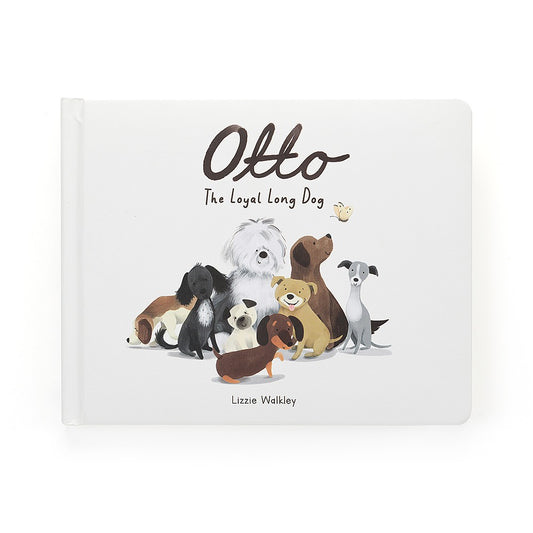 Jellycat Otto The Loyal Long Dog Book (returning in July)